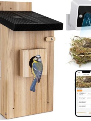 0e159864-d547-4844-8d2f-7c4f721ba973.jpg Smart Bird House with 3MP Camera – Real-Time Bird Watching & Motion Detection