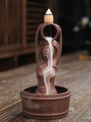 1620449356782.jpg Mermaid Backflow Incense Burner with Purple Sand – Aromatherapy Smoke Fountain