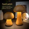 54a6b9b7-5219-438e-bcae-db80d7327f0c.jpg Cute Mushroom LED Night Light – Wooden Touch Bedside Lamp for Kids