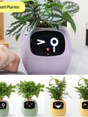 63bb920b-e4e4-454d-9898-fdf27fe3713c.jpg Smart AI Planter with Interactive Expressions – Cute Self-Watering Plant Pot