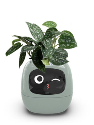 Smart AI Planter with Interactive Expressions – Cute Self-Watering Plant Pot